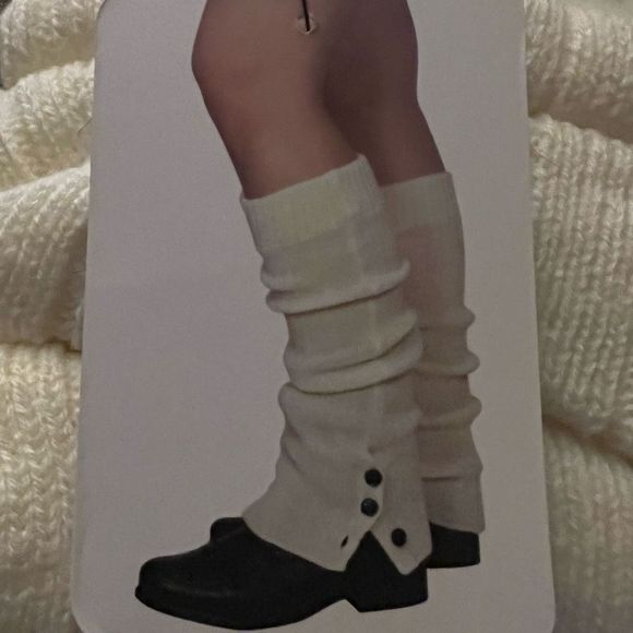 Steve Madden Off White Leg Warmers NWT - Picture 1 of 2